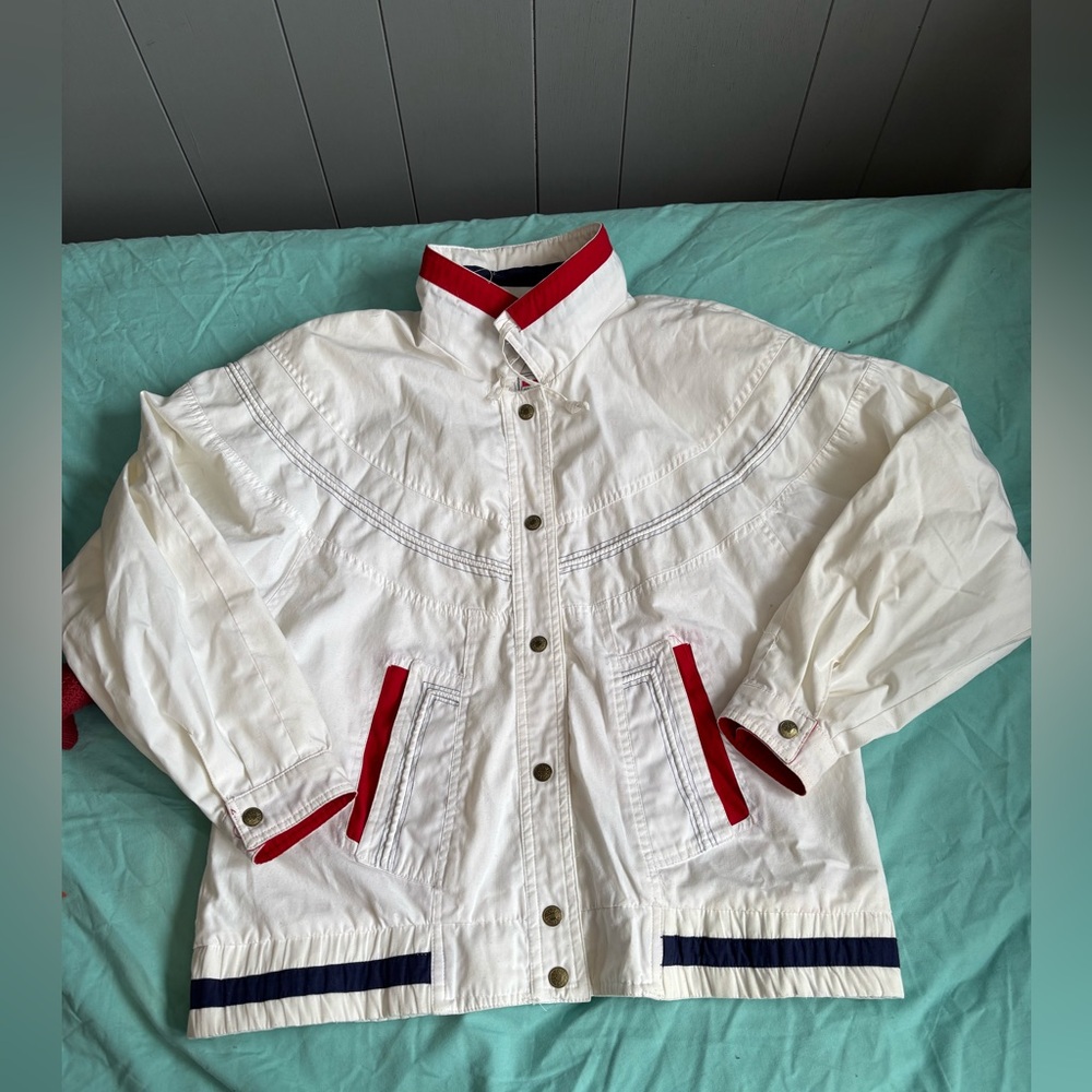 Vintage New York girl bomber jacket